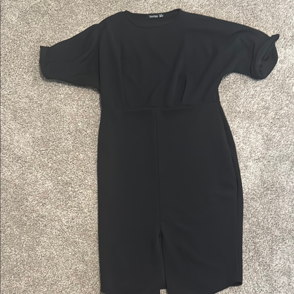 Forever 21 Black Sheath Dress with Dolman Sleeves